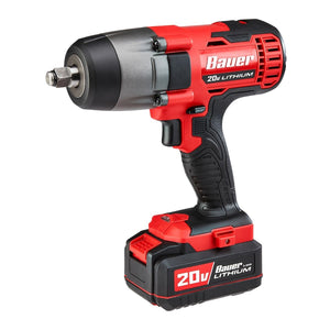 Bauer: 20V Hypermax ™ de iones de litio inalámbrico, de 1/4 pulg. Kit de controlador de impacto compacto hexagonal con batería de 1.5 Ah, cargador rápido y bolsa.